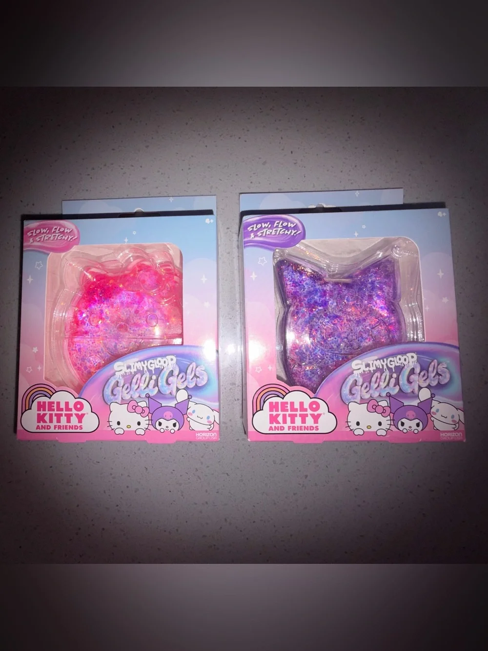 Hello Kitty Slime Gloop Jelly Gels Fidget Toys NEW